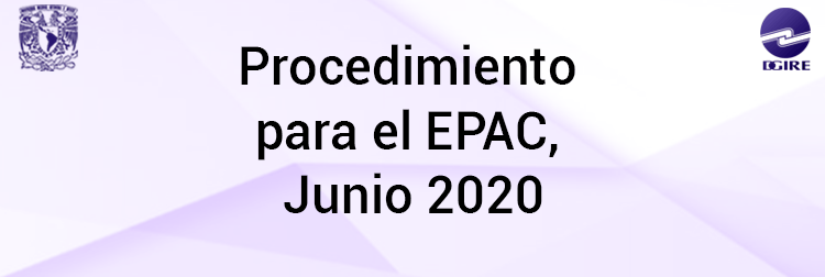 Procedimiento para el EPAC, Junio 2020